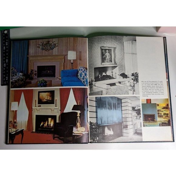 Vintage 1974 Fireplace Ideas HB  Retro Photos Fireplaces 1970’s Cool Dec… - Picture 4 of 9